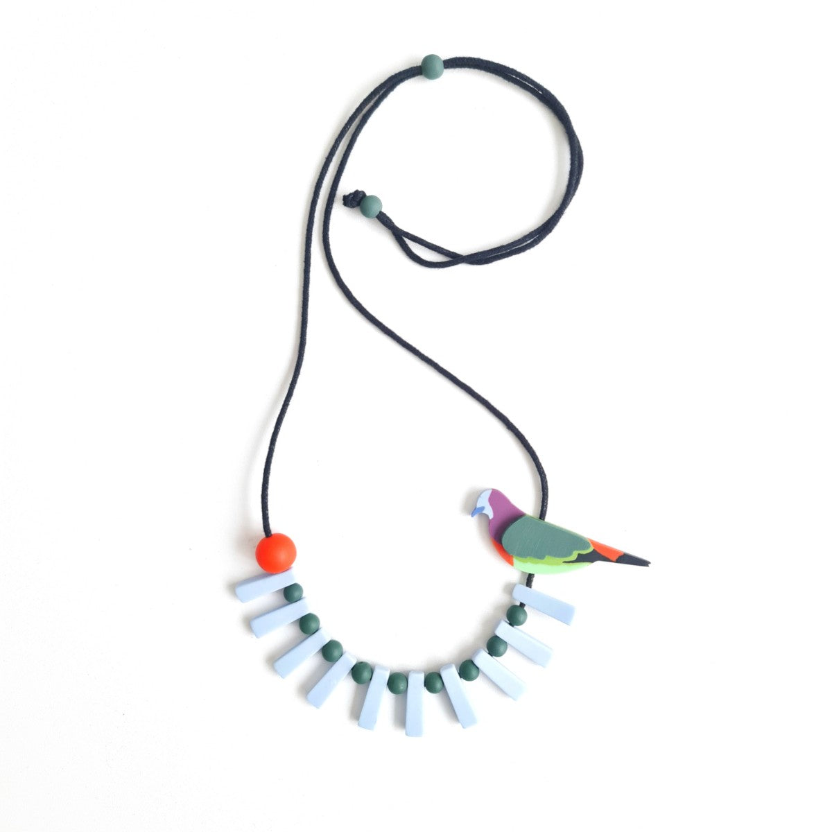 Colourful Pigeon Necklace