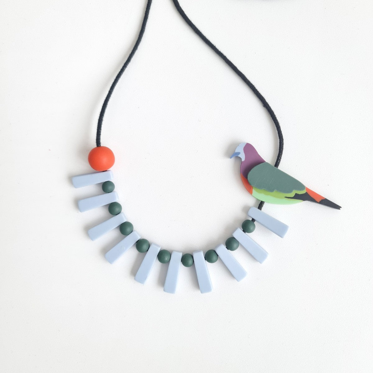 Colourful Pigeon Necklace