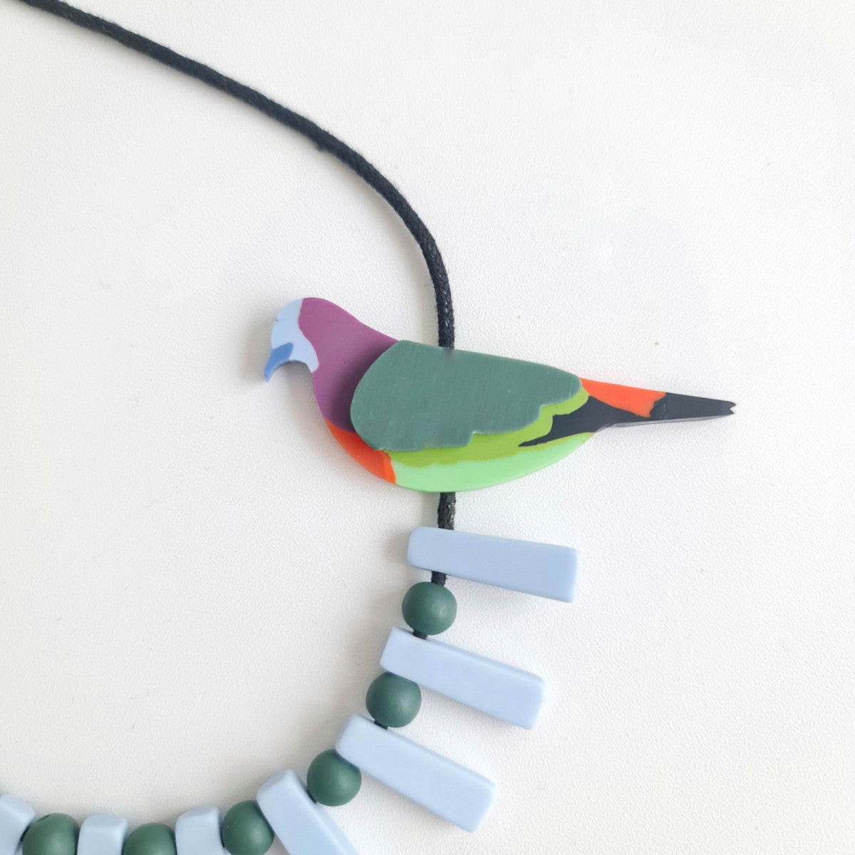 Colourful Pigeon Necklace