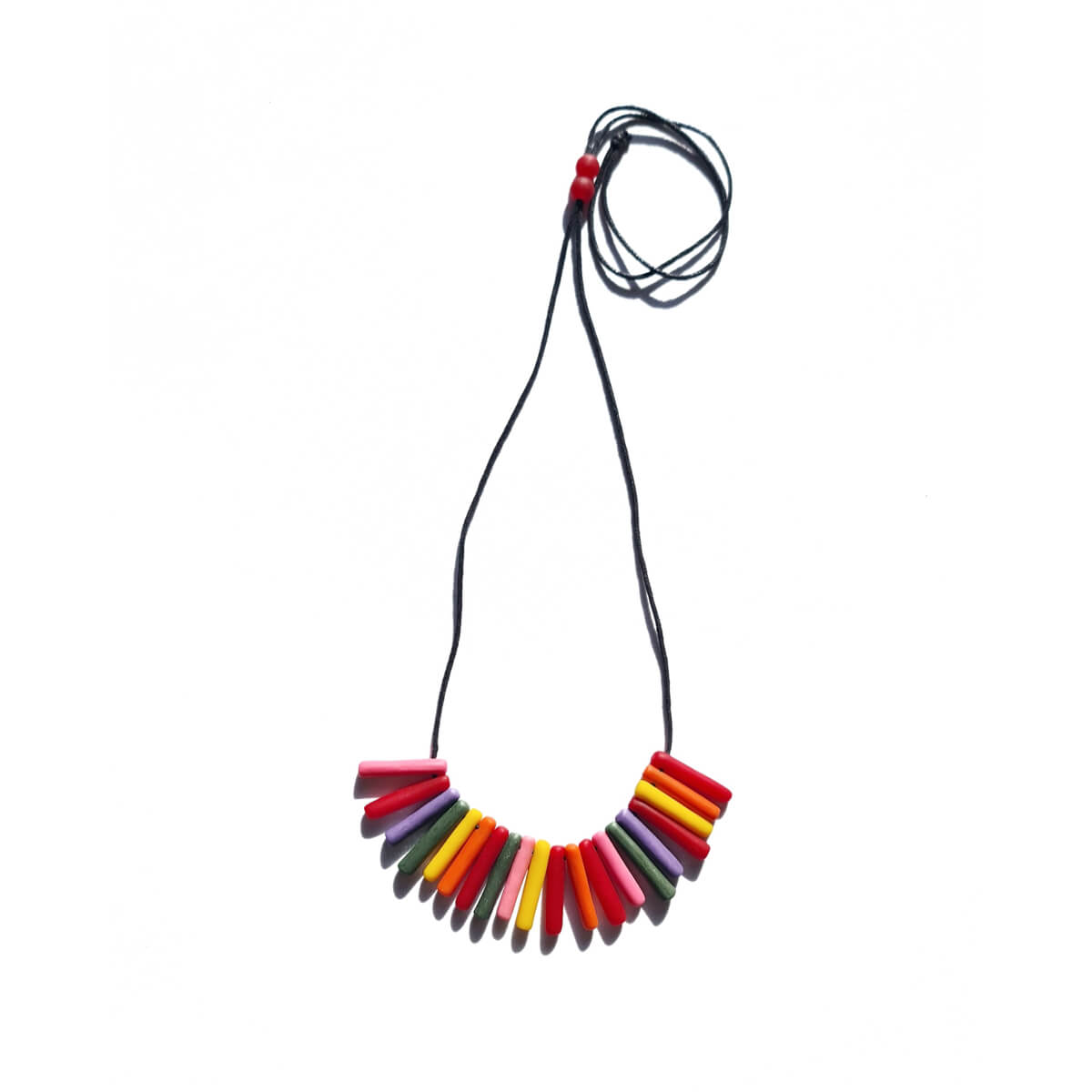 Capsule Bold Rainbow Mini Necklace