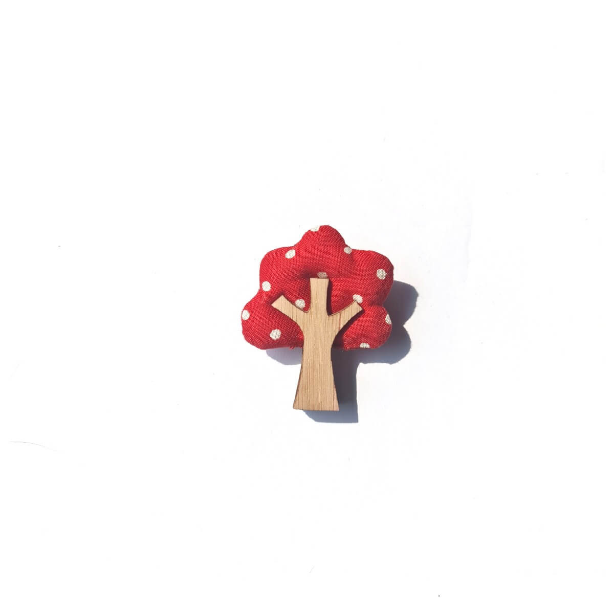 Red Apple Tree Brooch