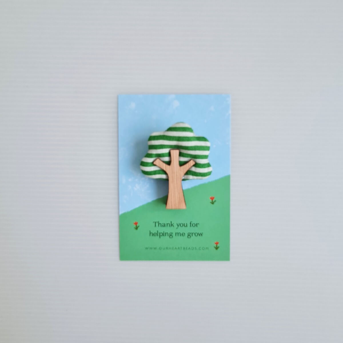 Green Panache Tree Brooch