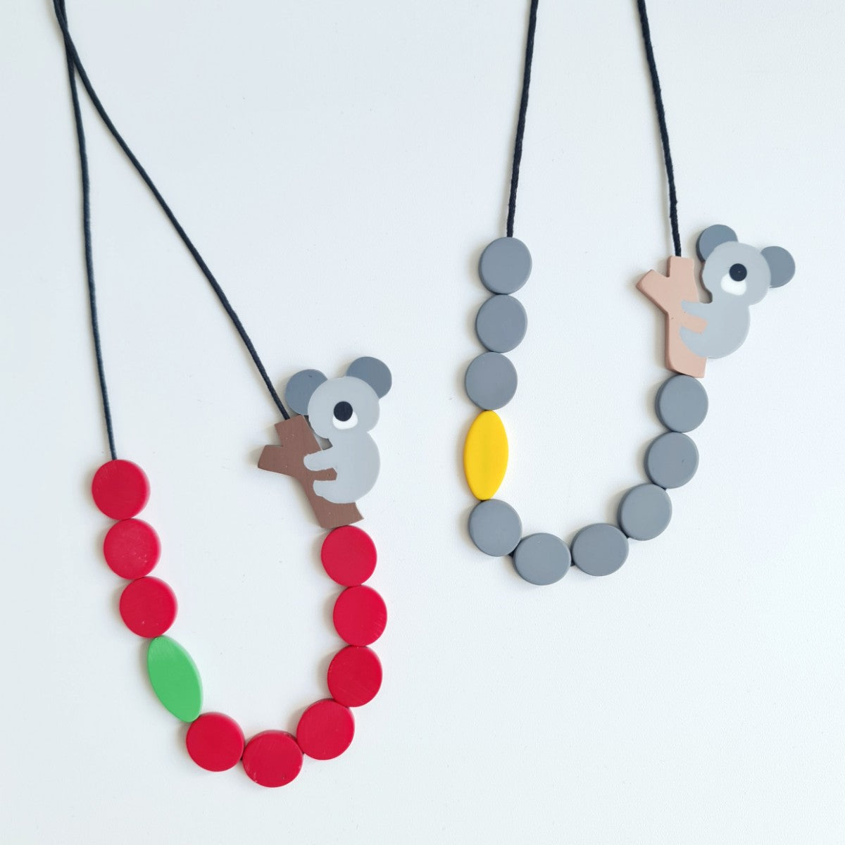 Koala Circle Red Necklace