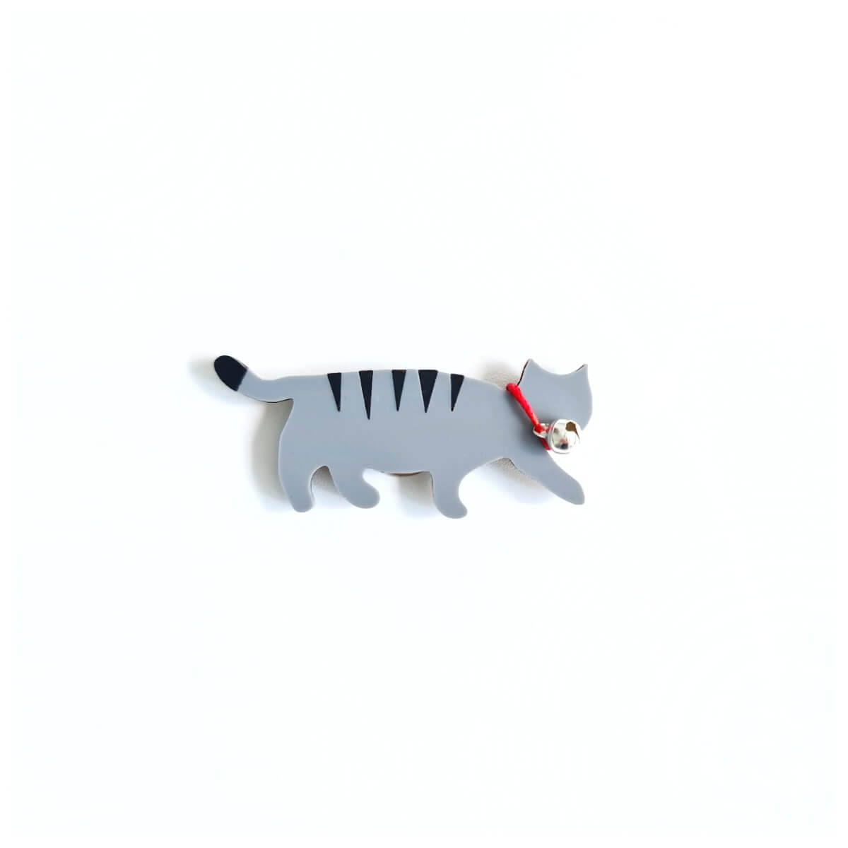 Smokey Cat Brooch