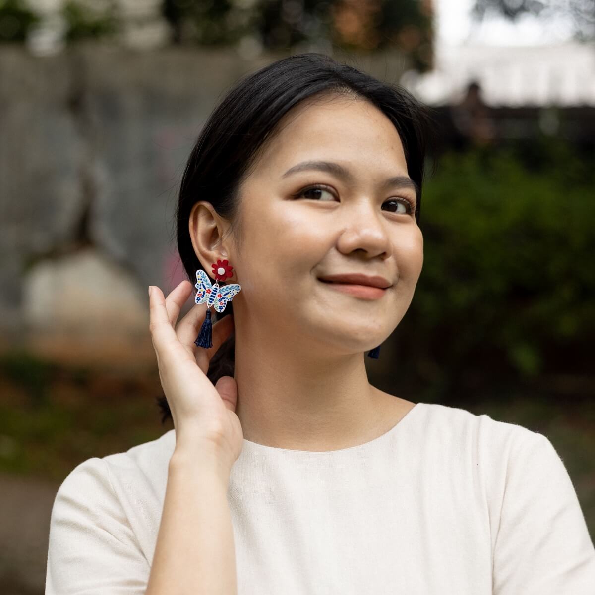 Butterfly Porcelana Earrings